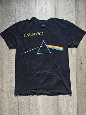 Pink Floyd Dark Side Of The Moon Graphic T-Shirt Album Cover Tee Men´s Large